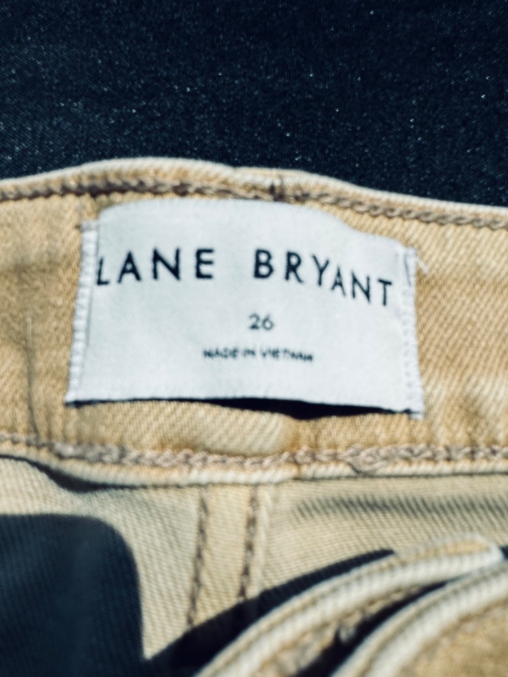 Lane Bryant camel colored jean pedal pushers Size 26 NWOT - Picture 3 of 6
